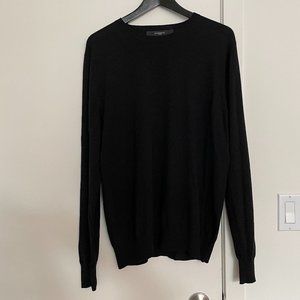 Givenchy Mens Black wool knit pullover, Size Large